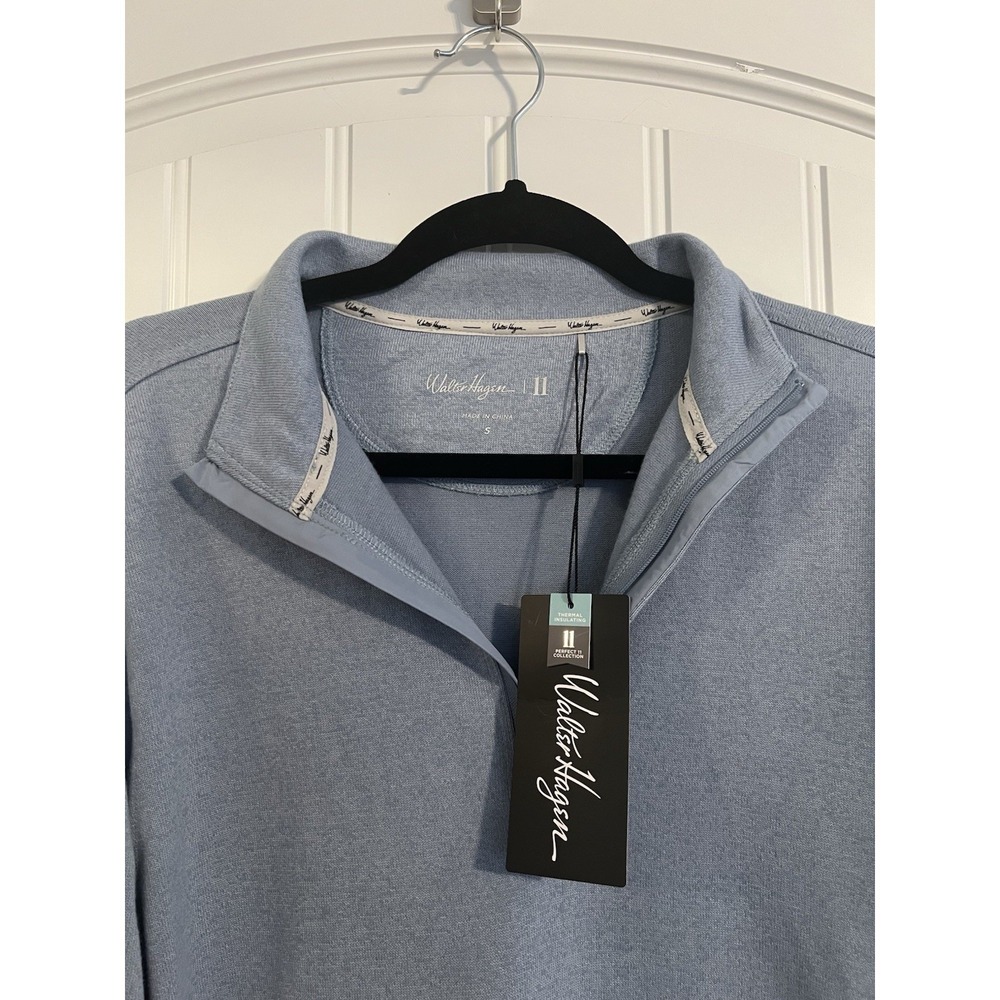 Walter Hagen Men's Size Small‎ Light Blue Quarter Zip Pullover NWT - Picture 6 of 8